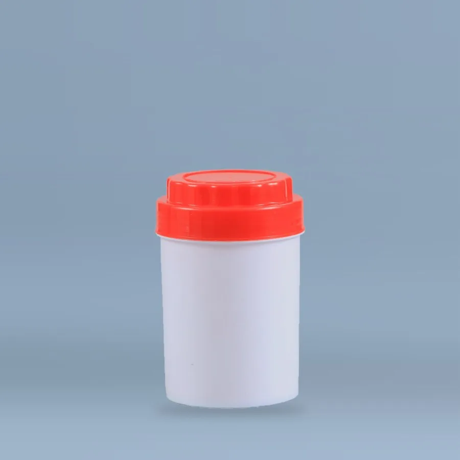 1/2 Kg Pickle Jar white plastic jar with red screw cap