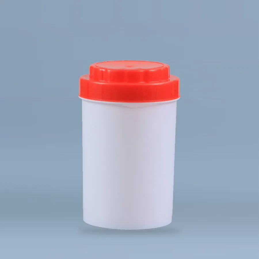 1 Kg Pickle Jar white plastic jar with red screw cap