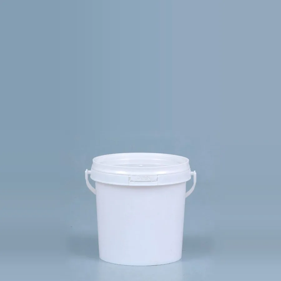 Smart Series 1.5 litre white plastic bucket with lid and handle, by Majid Industries