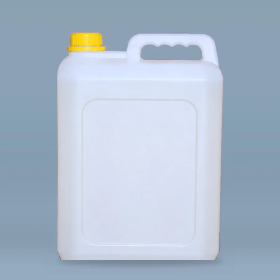 10 Kg Jerry Can white plastic jerry can with yellow cap and handle