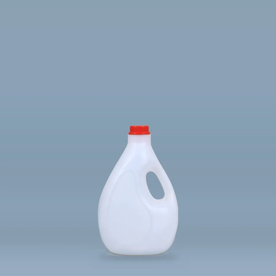 2 Kg Jerry Can white plastic jerry can with red cap and handle