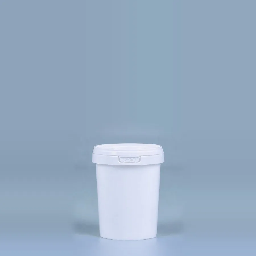 Smart Series 500 ml tall body white plastic bucket with tamper-evident lid